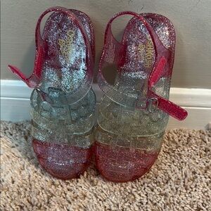 OshKosh B'gosh Glitter Jelly Sandals - Pink and Silver